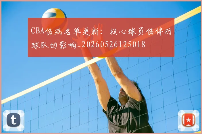 CBA伤病名单更新：核心球员伤停对球队的影响_20260526125018